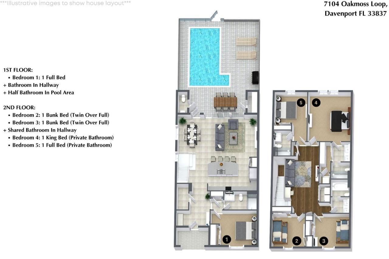 5 Bedrooms- 5 Bathrooms- Solterra 7104 Ol Davenport Exterior foto